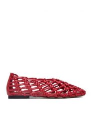 Badura Baleriny EO-ALEXA-LT917 Czerwony. Czerwone balerinki damskie Badura, bez wzorów, ze skóry, bez obcasa, bez zapięcia. Za 299.99 zł.