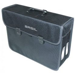 Wodoodporny plecak Basil malaga xl 17L. Czarne plecaki męskie BASIL, bez wzorów, z materiału. Za 199.95 zł.