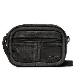 Torebka Pepe Jeans. Czarne listonoszki damskie Pepe Jeans, bez wzorów, z jeansu, bez dodatków. Za 229.99 zł.