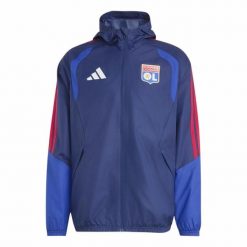 Kurtka All Weather OL Tiro 26. Niebieskie kurtki męskie Adidas, s, bez wzorów, z materiału, klasyczne, bez kaptura. Za 423.00 zł.