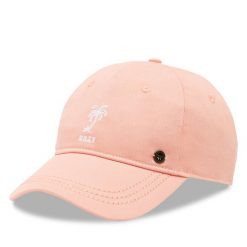 Czapka z daszkiem Roxy. Brązowe czapki damskie Roxy, bez wzorów. Za 99.99 zł.