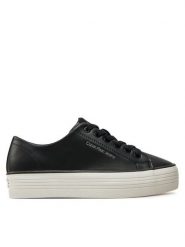 Calvin Klein Jeans Tenisówki Bold Vulc Flatf Low Lth In YW0YW01633 Czarny. Czarne trampki i tenisówki damskie Calvin Klein Jeans, bez wzorów, z jeansu, bez zapięcia. Za 239.99 zł.
