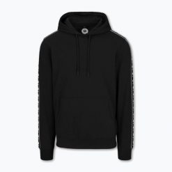 Bluza męska Pitbull Tape Nugget Hooded Sweatshirt. Czarne bluzy męskie PITBULL, m, bez wzorów, bez kaptura, na fitness i siłownię. Za 239.99 zł.