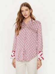 Guess Koszula W4YH47 WF1T2 Różowy Regular Fit. Czerwone koszule damskie Guess, m, z aplikacjami, z syntetyku, bez kołnierzyka, bez ramiączek. Za 229.99 zł.