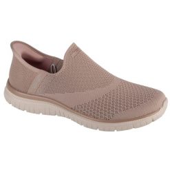 Buty sportowe Sneakersy damskie, Slip-ins: Virtue - Sleek. Szare obuwie sportowe damskie Skechers, bez wzorów, bez zapięcia, trekkingowe. Za 299.99 zł.