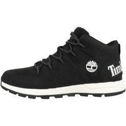 Buty trekkingowe męskie Timberland Sprint Trekker. Czarne buty zimowe męskie Timberland, bez wzorów, z materiału, bez obcasa, bez zapięcia. Za 812.00 zł.