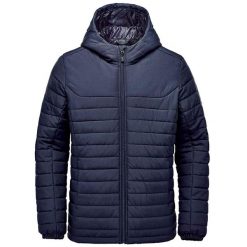 Męska Pikowana Bluza Z Kapturem Nautilus. Niebieskie bluzy męskie STORMTECH, m, bez wzorów, z kapturem. Za 537.99 zł.