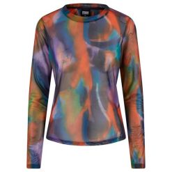 Bluzka Z Długim Rękawem Damska Reflection Mesh. Czarne bluzki damskie Urban Classics, s, bez wzorów, z meshu, casualowe, bez kołnierzyka, bez ramiączek. Za 149.99 zł.