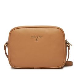 Torebka Patrizia Pepe. Brązowe listonoszki damskie Patrizia Pepe, bez wzorów, bez dodatków. Za 729.99 zł.