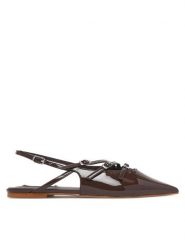 Steve Madden Sandały Cianna SM11003709 Brązowy. Brązowe sandały damskie Steve Madden, bez wzorów, ze skóry, bez obcasa, na płaskiej podeszwie, bez zapięcia. Za 359.99 zł.