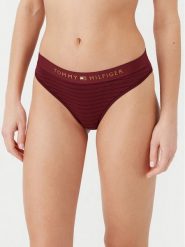 Tommy Hilfiger Figi klasyczne UW0UW05588 Bordowy Regular Fit. Czerwone majtki damskie Tommy Hilfiger, z bawełny. Za 69.99 zł.