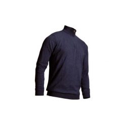 Sweter wiatroszczelny do golfa męski. Szare swetry męskie INESIS, l, bez wzorów, z bawełny, bez kołnierzyka, bez ramiączek. Za 119.99 zł.