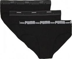 Slipy męskie Puma BASIC BRAND ELASTIC 3-PACK czarne 93545801 r S. Czarne slipki męskie Puma, m, bez wzorów, z bawełny. Za 129.85 zł.