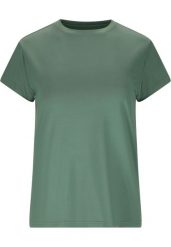 T-shirt damski Athlecia Almi V2. Zielone t-shirty damskie Athlecia, bez wzorów, z elastanu, eleganckie, bez kołnierzyka, bez ramiączek. Za 150.50 zł.