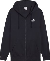Puma Bluza męska Puma ESS No.1 Logo Full-Zip Hoodie FL granatowa 682658 16 M. Bluzy męskie Puma, m, bez wzorów, bez kaptura. Za 234.79 zł.