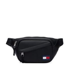 Nerka Tommy Jeans. Czarne saszetki i nerki męskie Tommy Jeans, bez wzorów, z jeansu. Za 289.99 zł.