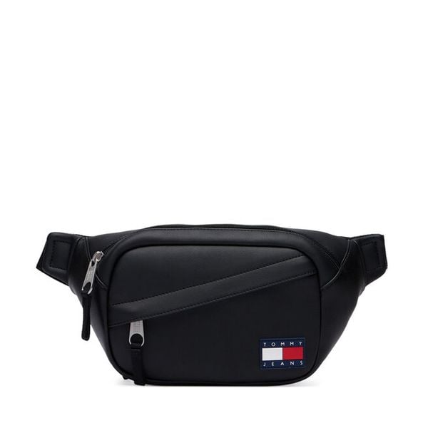 Nerka Tommy Jeans. Czarne saszetki i nerki męskie Tommy Jeans, bez wzorów, z jeansu. Za 289.99 zł.
