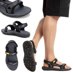 Sandały męskie KADVA Cruzo. Czarne buty zimowe męskie KADVA, bez wzorów, sportowe, bez zapięcia. Za 119.99 zł.