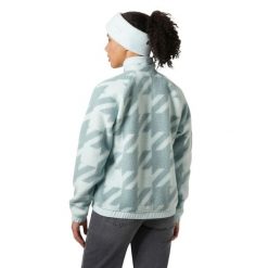 Sweter damski Helly Hansen Imperial Printed Pile Snap. Niebieskie swetry nierozpinane damskie Helly Hansen, bez wzorów, z polaru, sportowe, bez kołnierzyka, bez ramiączek. Za 638.00 zł.