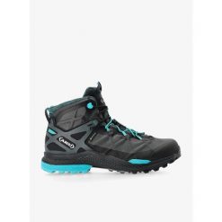 Buty turystyczne damskie AKU Rocket Mid DFS GTX. Szare obuwie trekkingowe damskie Aku, bez zapięcia. Za 697.99 zł.