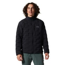 Kurtka turystyczna Mountain Hardwear Stretchdown. Czarne kurtki męskie MOUNTAIN HARDWEAR, s, bez wzorów, sportowe, bez kaptura. Za 1,157.30 zł.
