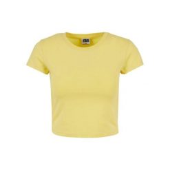 Koszulka Damska Z Elastycznego Dżerseju. Brązowe bluzki damskie Urban Classics, xl, bez wzorów, z dżerseju, sportowe, bez kołnierzyka, bez ramiączek. Za 54.99 zł.