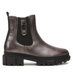 Botki s.Oliver. Szare botki damskie S.Oliver, bez wzorów, bez obcasa, na płaskiej podeszwie, bez zapięcia. Za 259.99 zł.