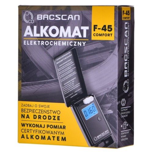 BACscan F-45 alkomat 0 - 4% Czarny. Alkomaty Bacscan. Za 302.99 zł.