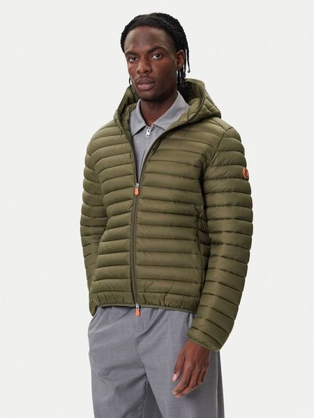 Save The Duck Kurtka zimowa D30650M GIGA01 Zielony Regular Fit. Zielone kurtki męskie Save the duck, na zimę, m, bez wzorów, z syntetyku, bez kaptura. Za 649.99 zł.
