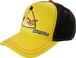 Żółta czapka Angry Birds - Stylowy dodatek dla fanów. Czarne czapki damskie ANGELBIRD, na lato, bez wzorów, z bawełny, eleganckie. Za 166.99 zł.
