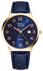Zegarek męski Pierre Ricaud P91022.1N25Q niebieski. Niebieskie zegarki męskie Pierre Ricaud, bez wzorów. Za 370.00 zł.