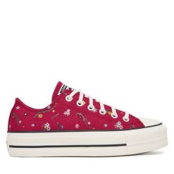 Trampki Converse. Czerwone trampki i tenisówki damskie Converse, bez wzorów, bez zapięcia. Za 339.99 zł.