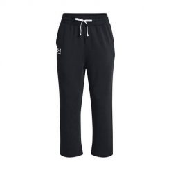 Spodnie sportowe damskie Under Armour 1377000001. Czarne spodnie dresowe damskie Under Armour, bez wzorów, z dresówki, sportowe, trekkingowe. Za 357.00 zł.