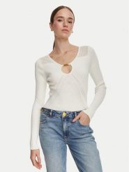 Marciano Guess Sweter G6YR08 Z1067 Kremowy Slim Fit. Białe swetry nierozpinane damskie Marciano Guess, m, z aplikacjami, z wiskozy, bez kołnierzyka, bez ramiączek. Za 589.99 zł.