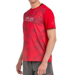 Bullpadel Esgos T-shirt. Czerwone t-shirty damskie bullpadel, bez wzorów, sportowe, bez kołnierzyka, bez ramiączek. W wyprzedaży za 142.45 zł.