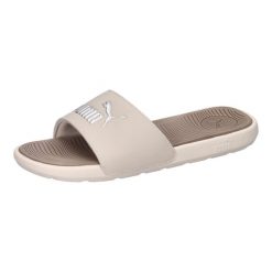 Klapki Damskie Puma Cool Cat Lato Basenowe Na Co Dzień. Brązowe klapki damskie Puma, na lato, bez wzorów, z materiału, sportowe, bez obcasa, bez zapięcia. Za 119.00 zł.