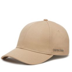 Czapka z daszkiem Calvin Klein. Szare czapki damskie Calvin Klein, bez wzorów. Za 119.99 zł.