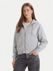 Calvin Klein Jeans Bluza Monogram LV047F208G Szary Relaxed Fit. Szare bluzy damskie Calvin Klein Jeans, m, bez wzorów, z bawełny, bez ramiączek, bez kaptura. Za 449.99 zł.