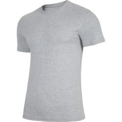 T-shirt męski TSM300 - chłodny jasny szary melanż. Szare t-shirty męskie 4F, m, bez wzorów, bez kołnierzyka, bez ramiączek. Za 39.99 zł.