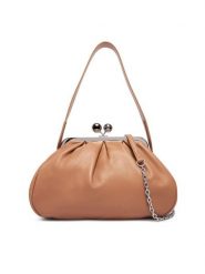 Weekend Max Mara Torebka Cubico 2625516124600 Beżowy. Brązowe torebki do ręki damskie Weekend Max Mara, bez wzorów, ze skóry, bez dodatków. Za 1,839.00 zł.