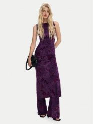 Desigual Sukienka koktajlowa Alina 25WWVK33 Fioletowy Slim Fit. Fioletowe sukienki damskie Desigual, s, bez wzorów, z syntetyku, wizytowe, bez kołnierzyka, bez ramiączek. Za 489.99 zł.
