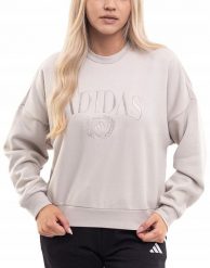 Bluza damska adidas Cozy Sweatshirt. Brązowe bluzy damskie Adidas, l, bez wzorów, z bawełny, klasyczne, bez ramiączek, z kapturem. Za 200.99 zł.