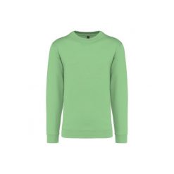 Bluza z okrągłym dekoltem Kariban. Zielone bluzy damskie KARIBAN, xs, bez wzorów, z bawełny, bez ramiączek, bez kaptura. Za 128.50 zł.