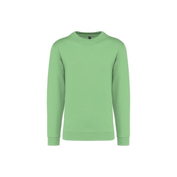 Bluza z okrągłym dekoltem Kariban. Zielone bluzy damskie KARIBAN, xs, bez wzorów, z bawełny, bez ramiączek, bez kaptura. Za 127.00 zł.