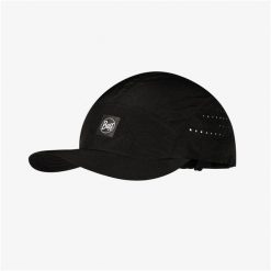 Czapka z daszkiem BUFF SPEED CAP SOLID BLACK. Czarne czapki damskie Buff, bez wzorów, sportowe. Za 96.99 zł.