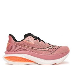 Buty do biegania Saucony. Czerwone obuwie sportowe damskie Saucony, w ażurowe wzory, bez zapięcia, do biegania. Za 699.99 zł.