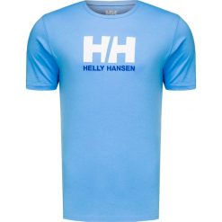 T-shirt HELLY HANSEN HH LOGO. Niebieskie t-shirty męskie Helly Hansen, bez wzorów, z bawełny, bez kołnierzyka, bez ramiączek. W wyprzedaży za 96.00 zł.