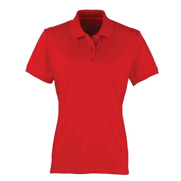 Damska Koszulka Polo Coolchecker. Czerwone koszulki sportowe damskie PREMIER, xl, bez wzorów, bez ramiączek. Za 67.99 zł.