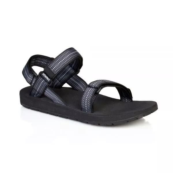 SOURCE Sandały męskie Classic Men's chess black-46. Czarne sandały męskie SOURCE, bez wzorów, z gumy, eleganckie, bez zapięcia. Za 314.90 zł.