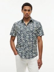 Tommy Hilfiger koszula casual Mężczyźni Regular Fit Bawełna (100%) szary, S. Szare koszule męskie Tommy Hilfiger, na lato, m, bez wzorów, z bawełny, casualowe, bez kołnierzyka, bez ramiączek. Za 379.95 zł.